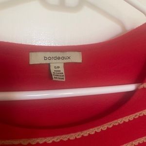 Anthropologie Bordeaux dress size s/p.